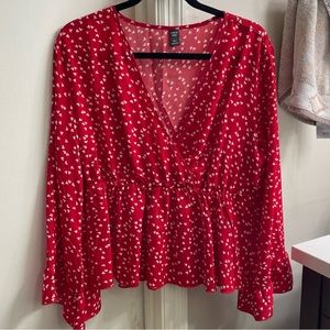 SHEIN Red Heart Shirt